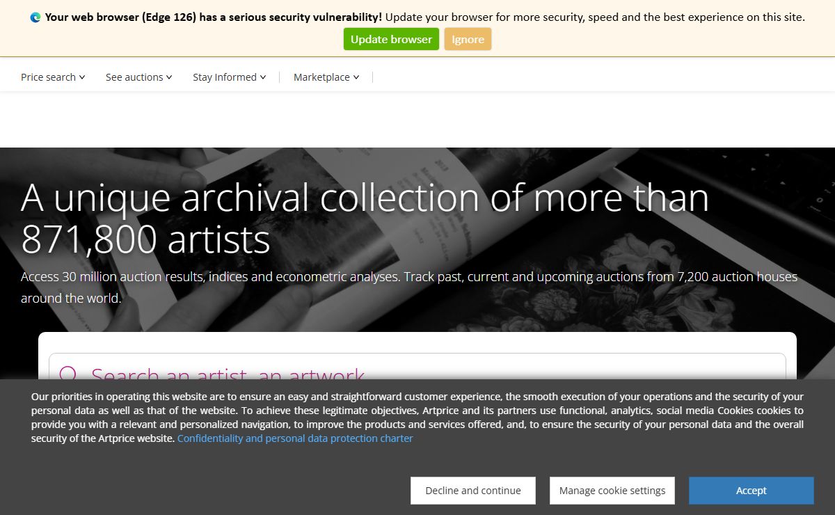 artprice.com, the world leader in Art market information