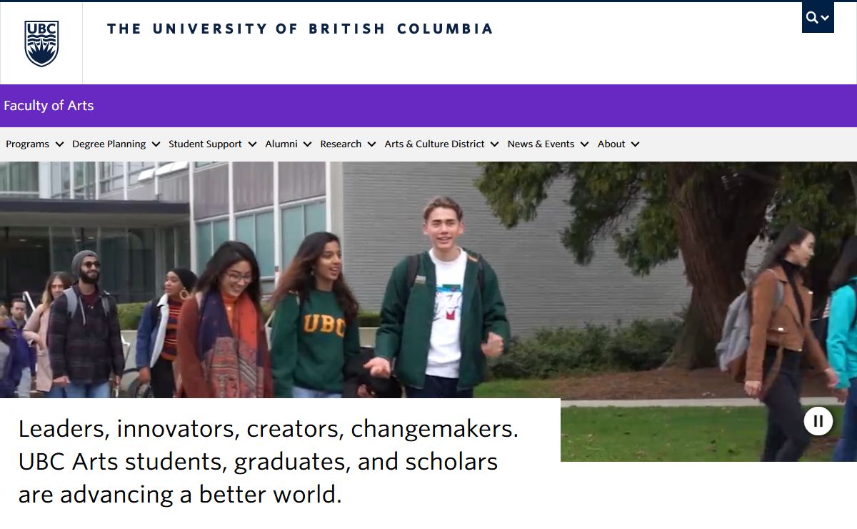Faculty of Arts | University of British Columbia (Vancouver)