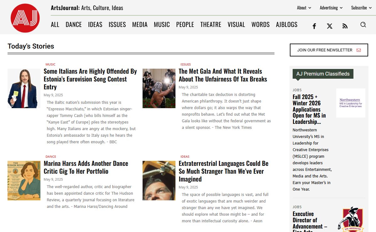 ArtsJournal | Arts, Culture, Ideas