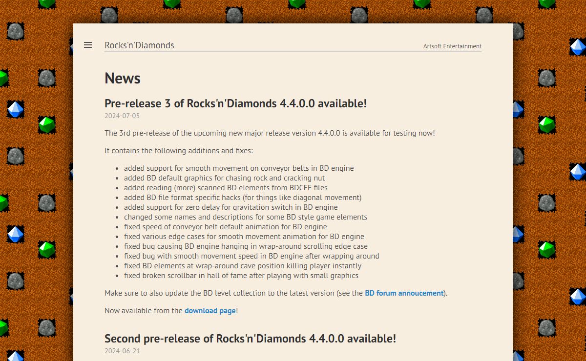 News · Rocks'n'Diamonds