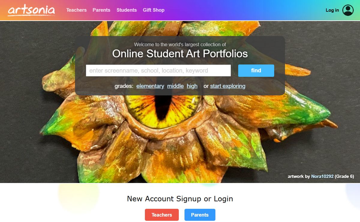 Artsonia — The Largest Gallery of Student Art Portfolios in the World!