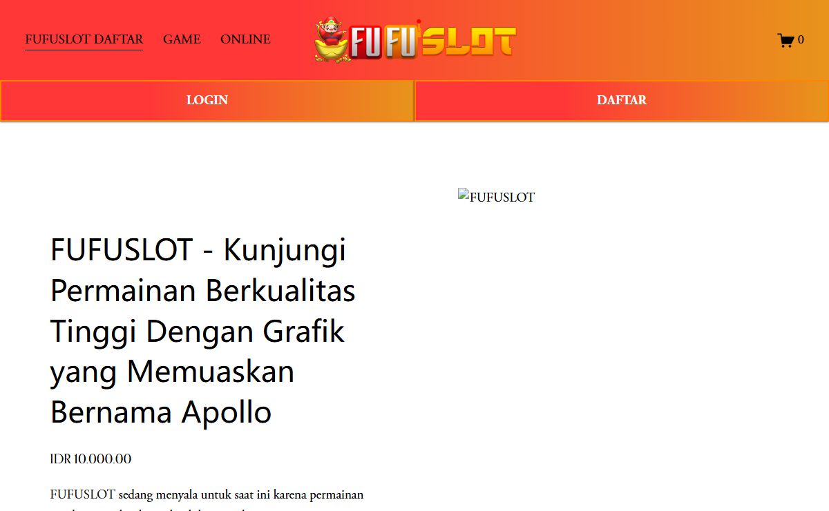 FUFUSLOT - Kunjungi Permainan Berkualitas Tinggi Dengan Grafik yang Memuaskan Bernama Apollo