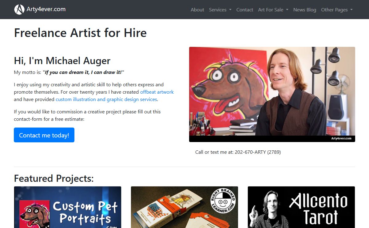 Hire Freelance Artist Michael Auger for Custom Illustration, Graphic Design, and Offbeat Fine Art!