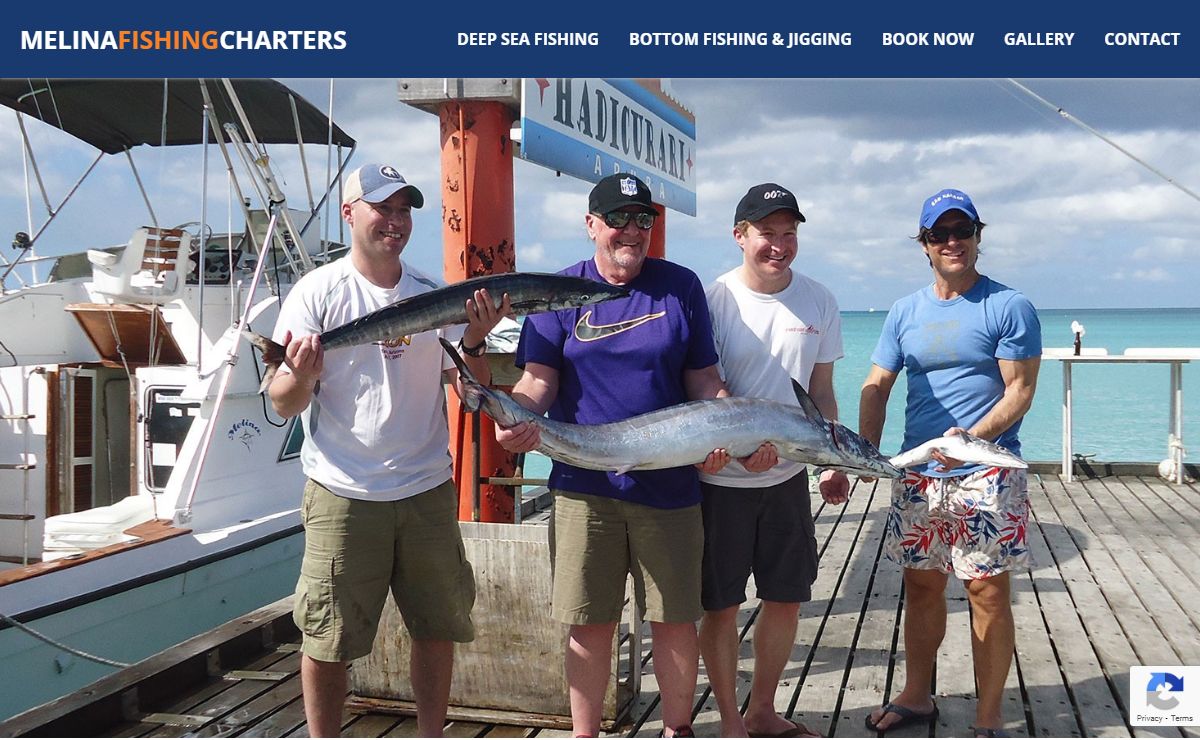 Melina Fishing Charters Aruba | Deep Sea, Light Tackle, Bottom fishing and Jigging