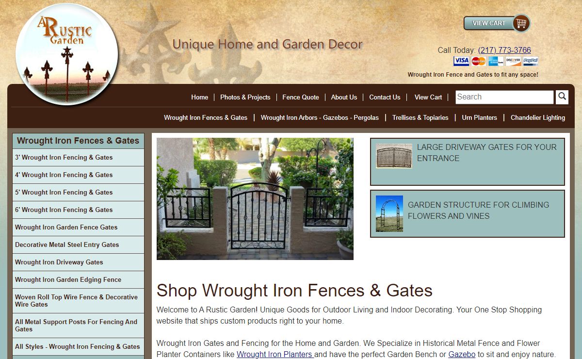 Wrought Iron Fences & Gates - Wrought Iron Driveway Gates | A Rustic Garden