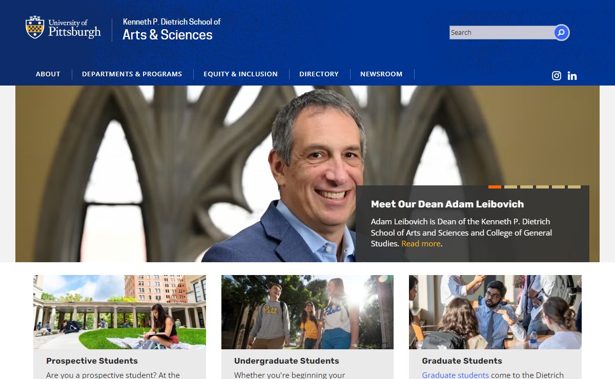 Kenneth P. Dietrich School of Arts & Sciences | University of Pittsburgh | University of Pittsburgh