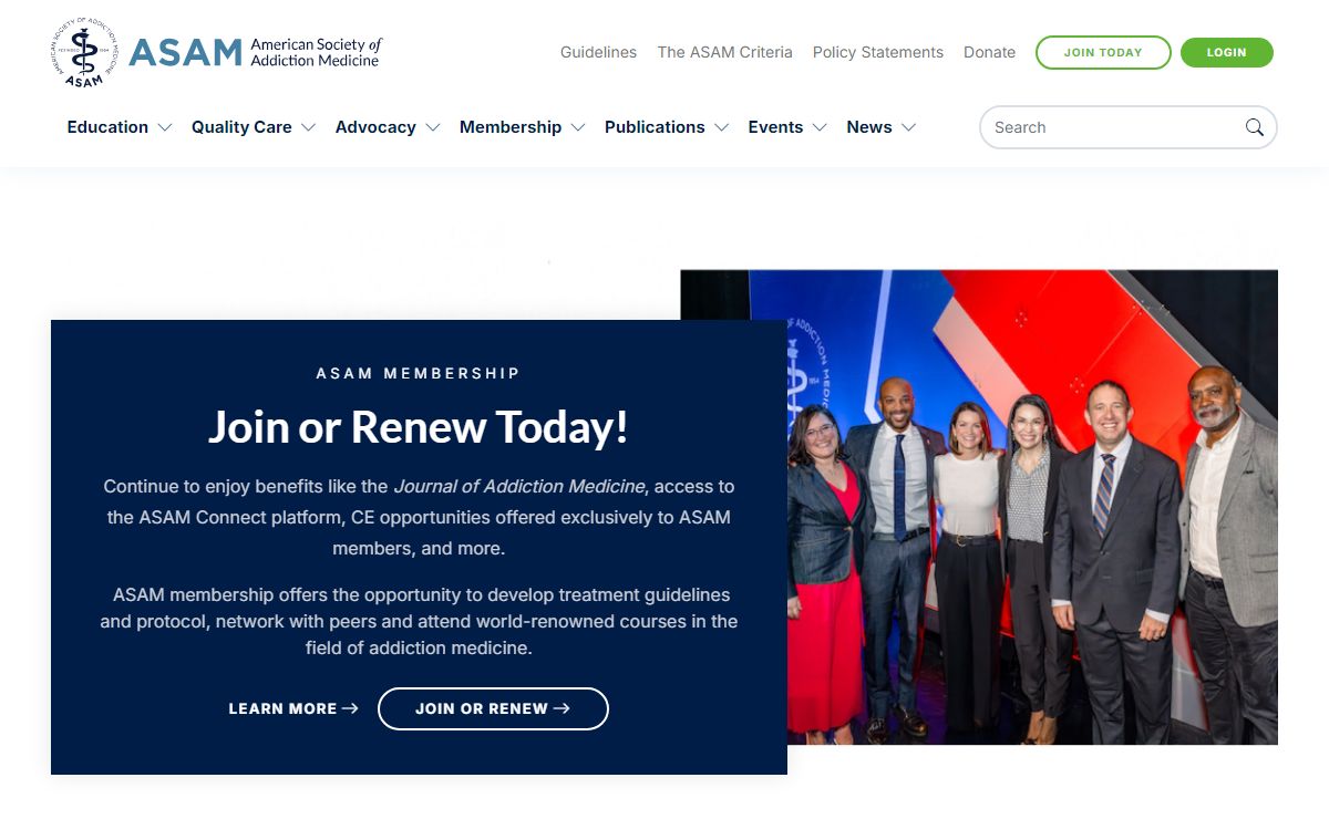 ASAM - American Society of Addiction Medicine