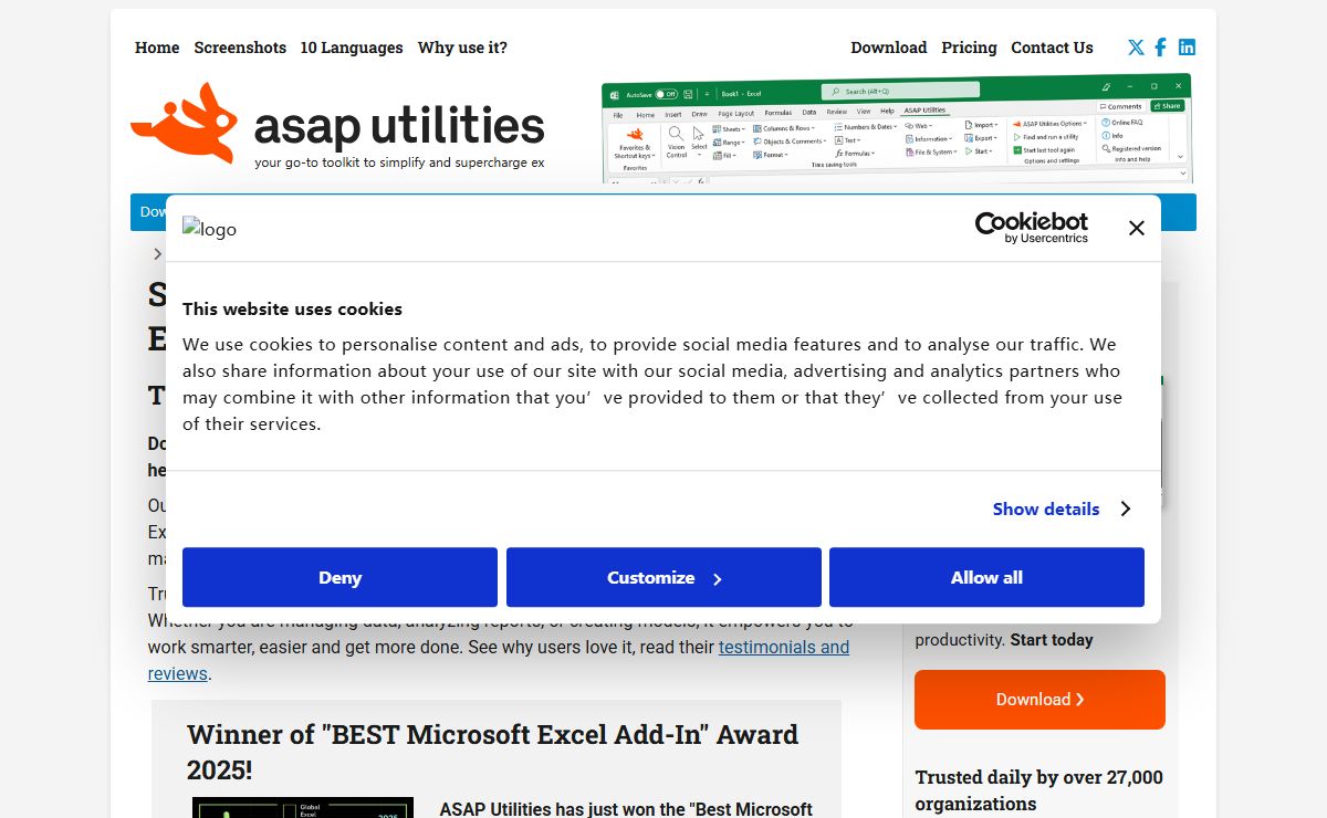 ASAP Utilities: The Best Excel Add-in to Supercharge Excel and Boost Productivity