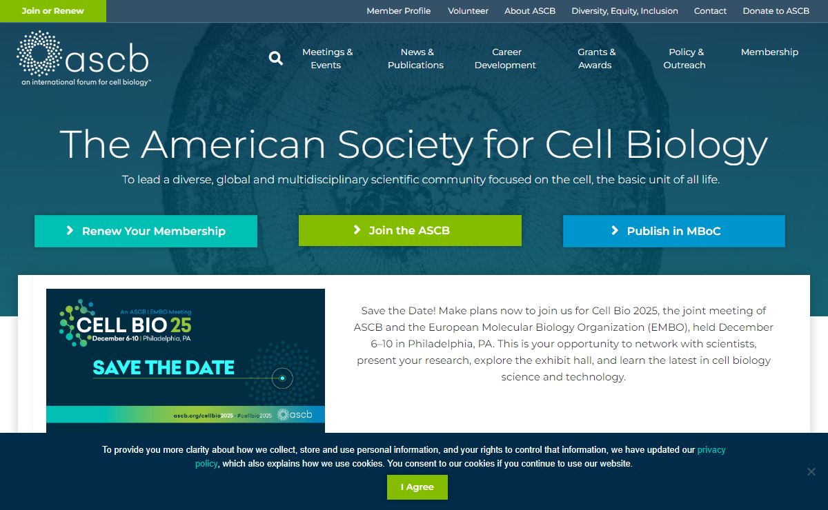 The American Society for Cell Biology | A Global Cell Biology Community | ASCB