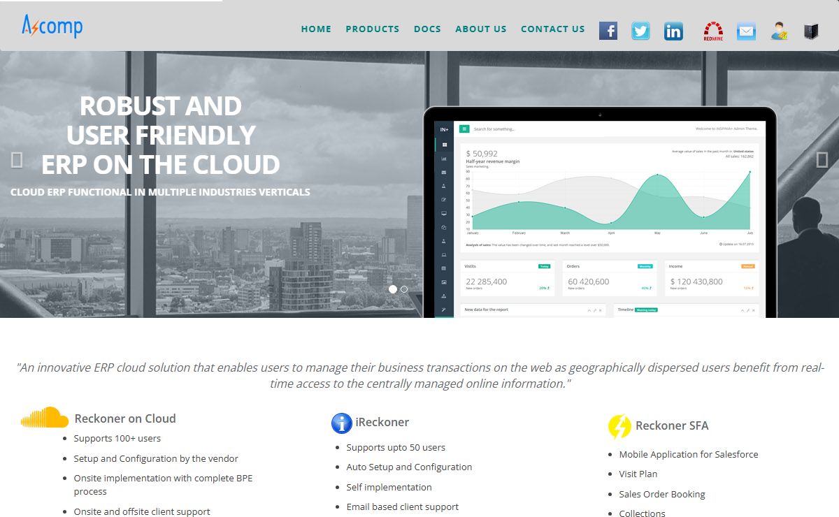 Reckoner4 ERP On Cloud