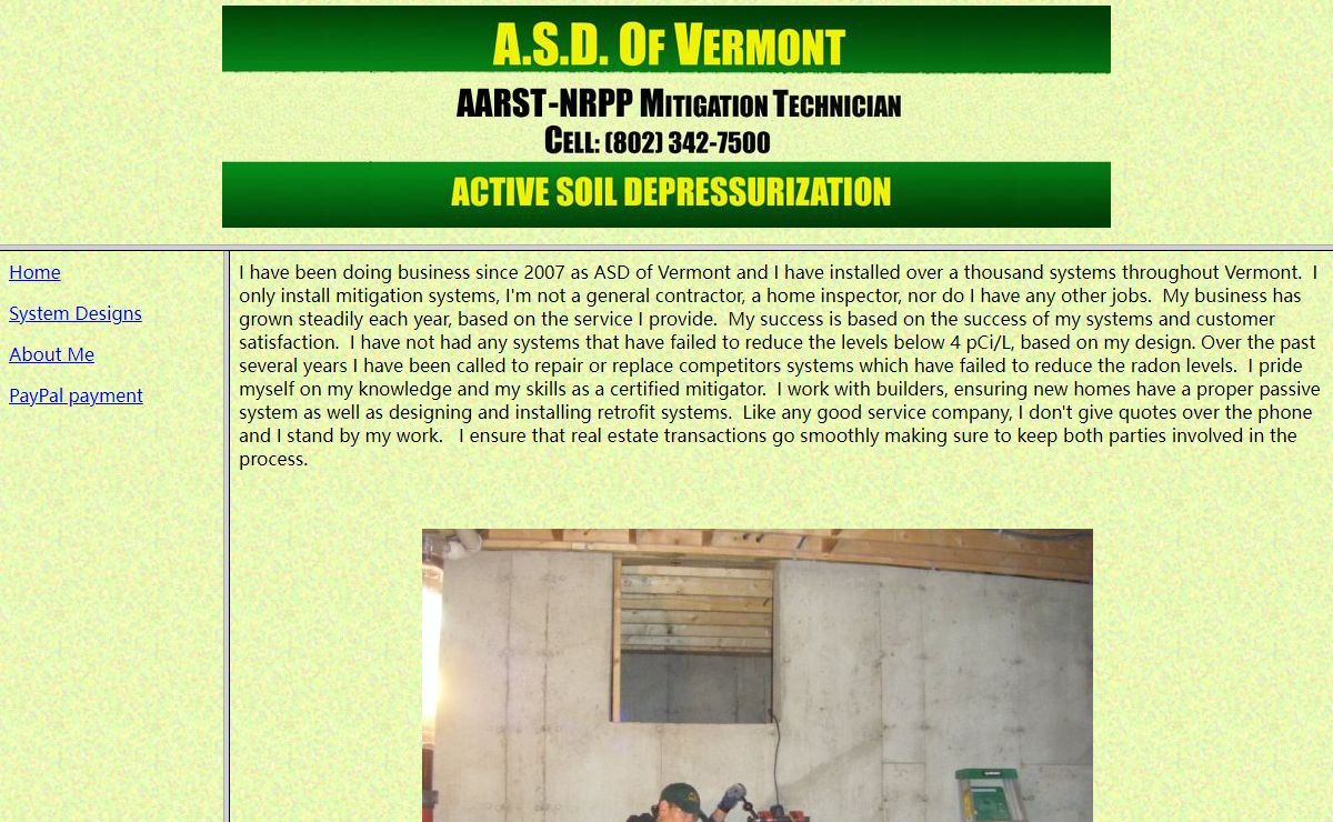 Vermont Radon Mitigation