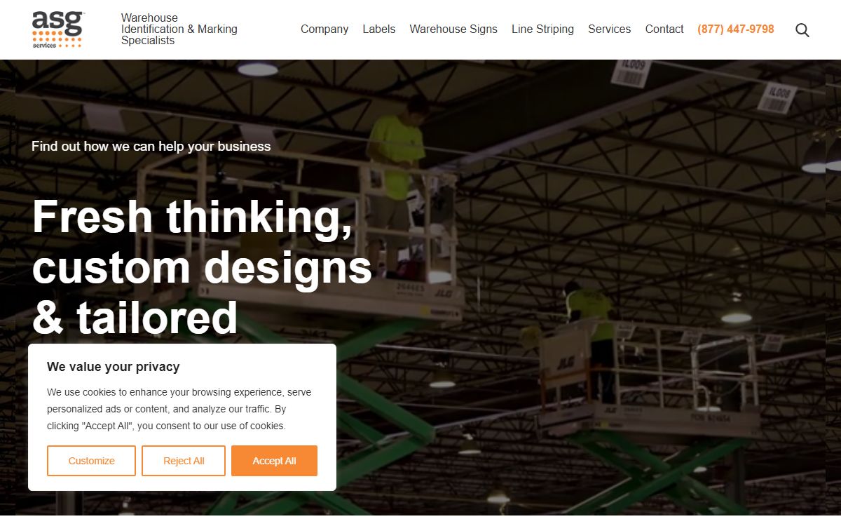 Warehouse Signs, Barcode Labels & Line Striping