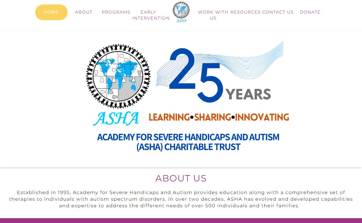ASHA- Academy for Severe Handicaps and Autism