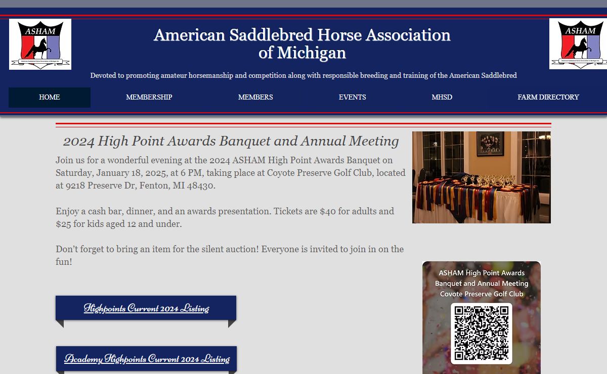 American Saddlebred Horse Association of Michigan