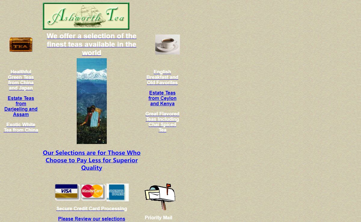 ASHWORTH TEA, Gourmet Tea, Loose Leaf Tea, Estate Teas