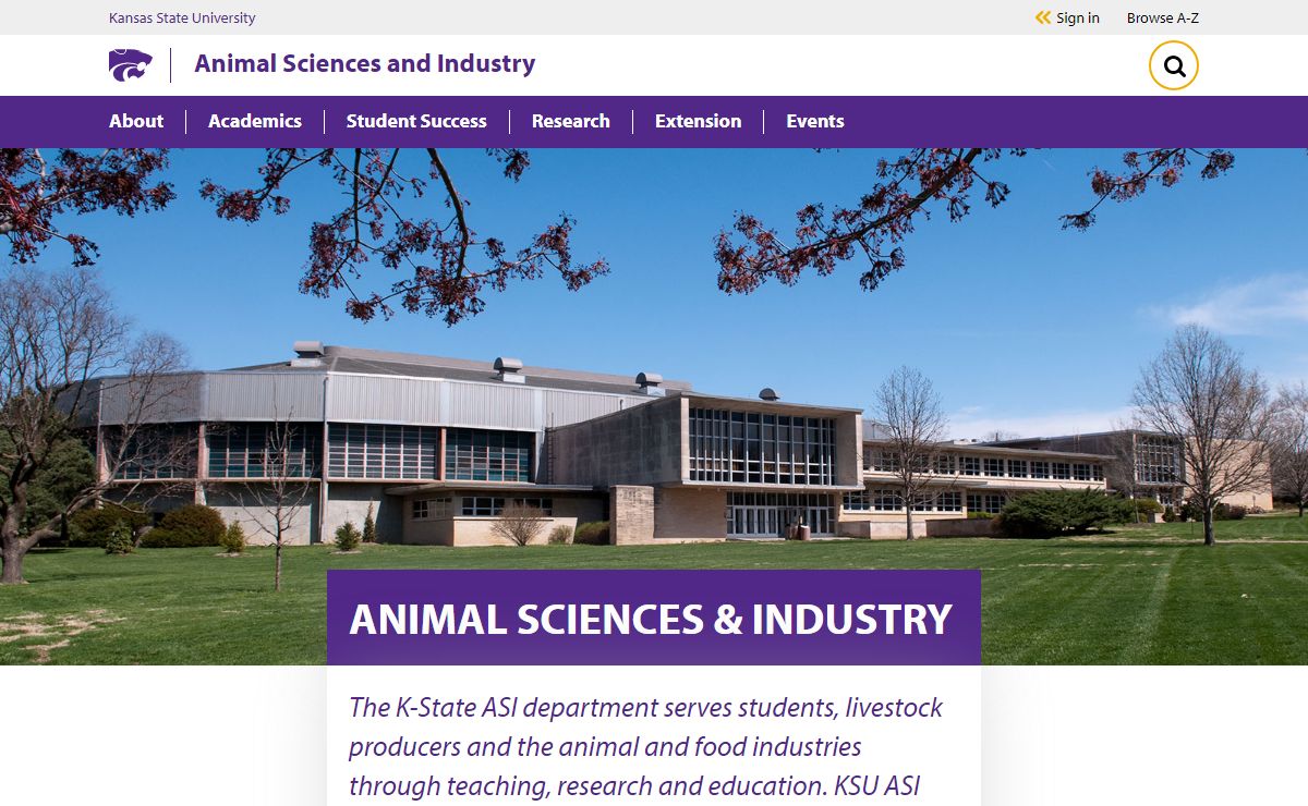 Animal Science and Industry at Kansas State University