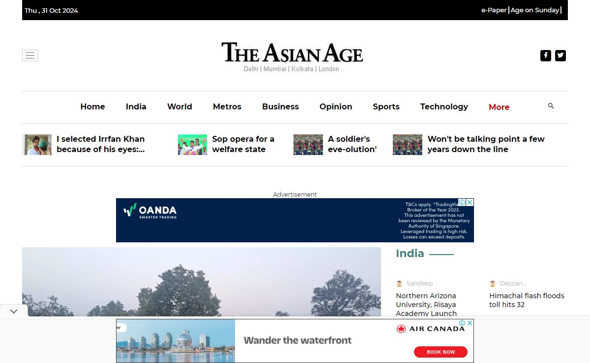 The Asian Age | Home