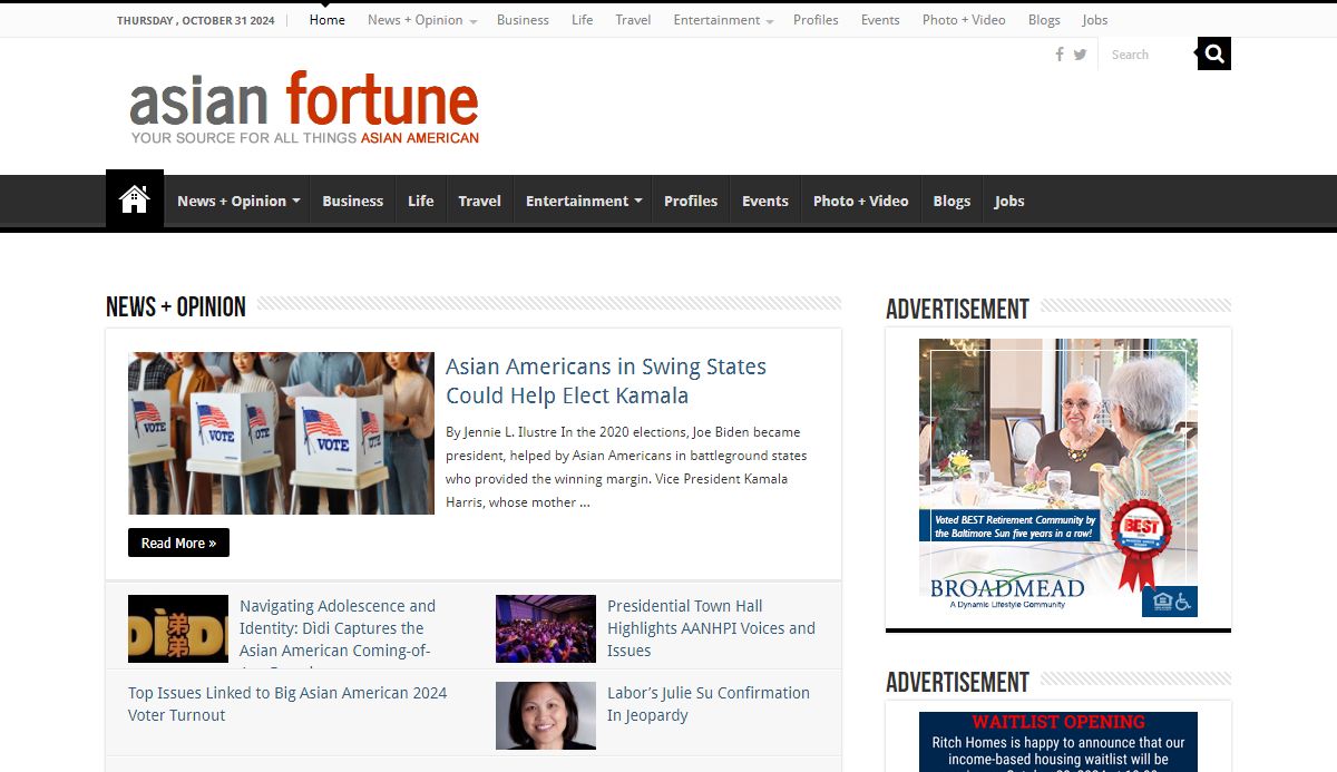 Asian Fortune – Your source for all things Asian American
