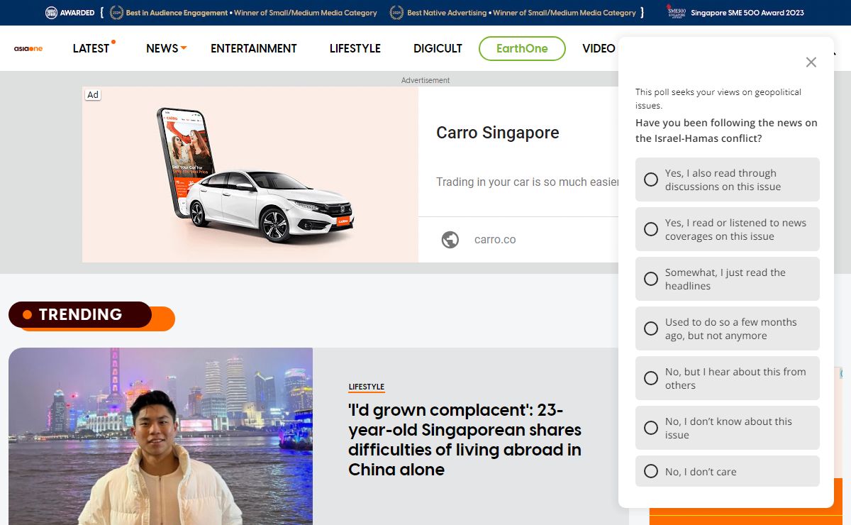 AsiaOne, Asia's Leading News Portal, Get Latest News at AsiaOne