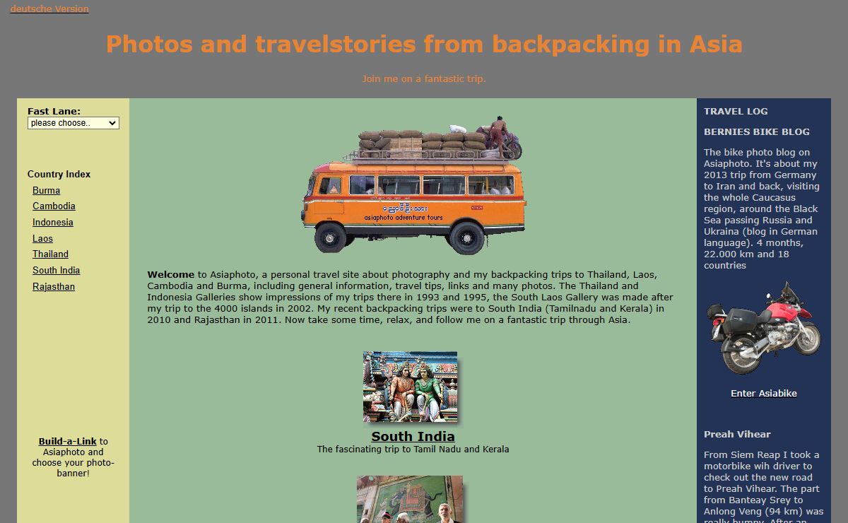 Travelogues and Photos from Phuket, Bangkok, Mandalay, Thailand, Burma, Laos, Cambodia, and India