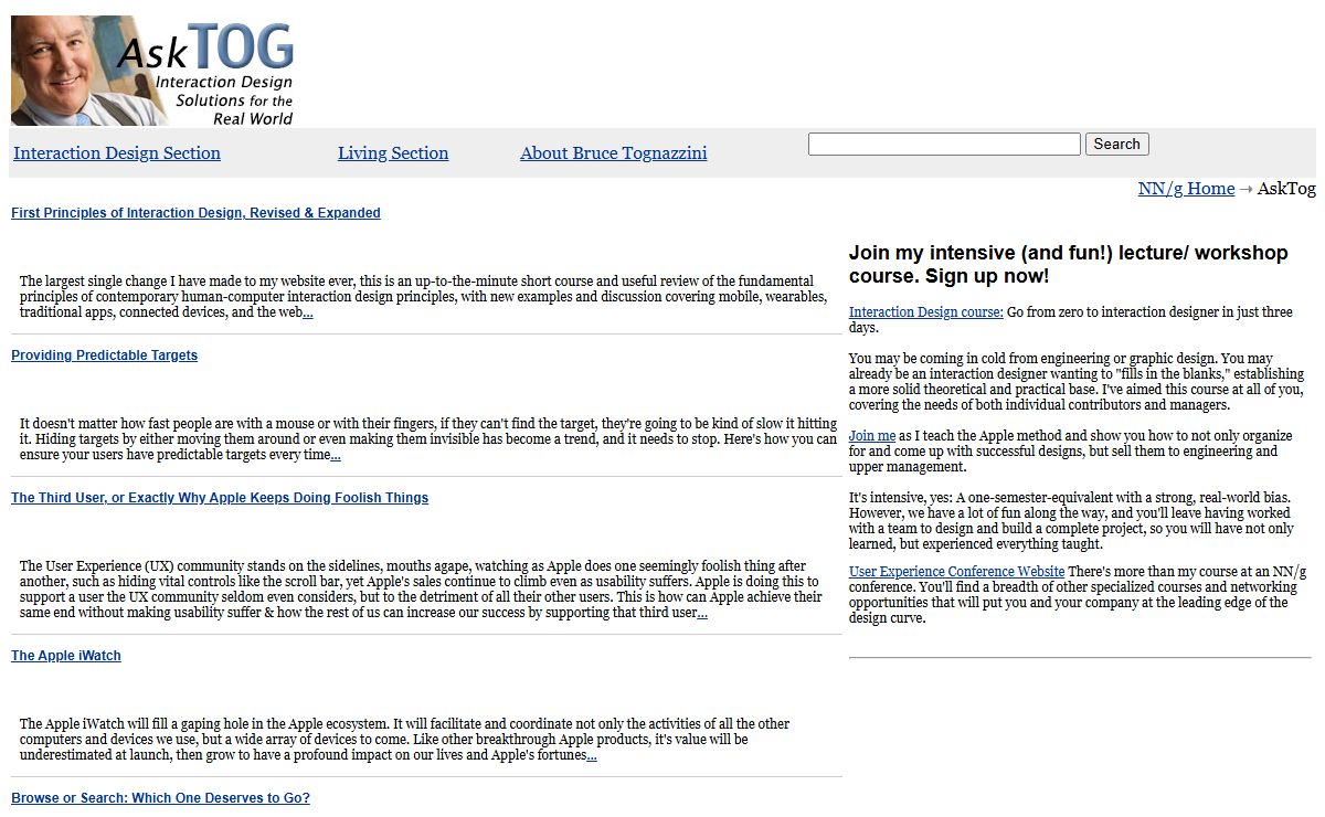 AskTog Home Page