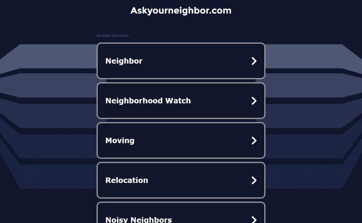 Askyourneighbor.com