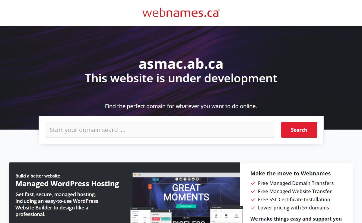 Under Construction asmac.ab.ca