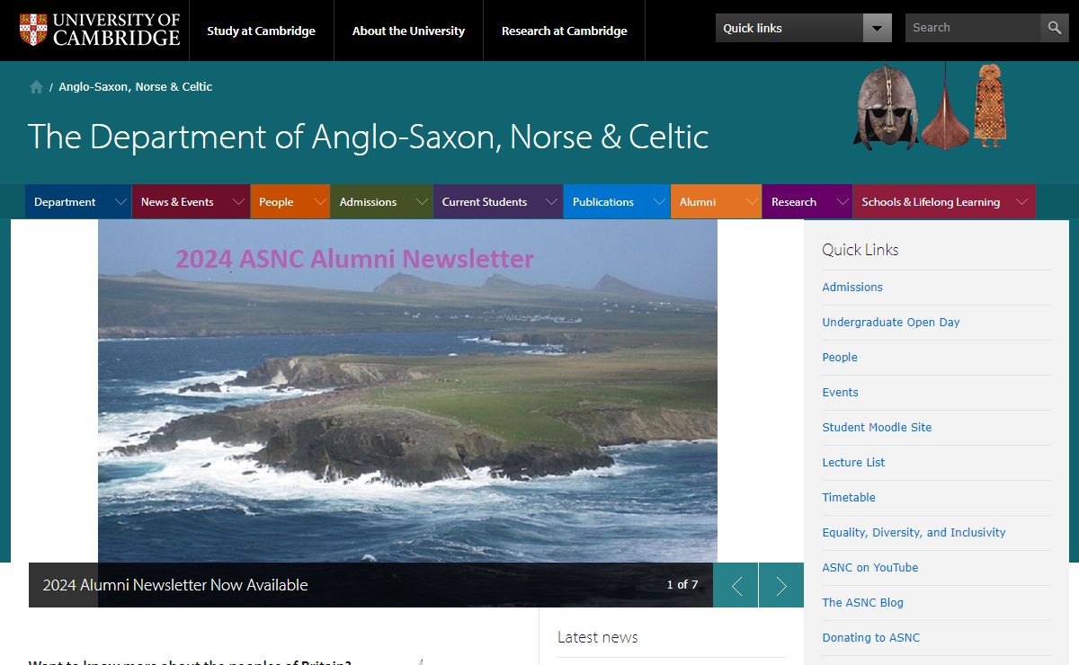 Department of Anglo-Saxon, Norse and Celtic