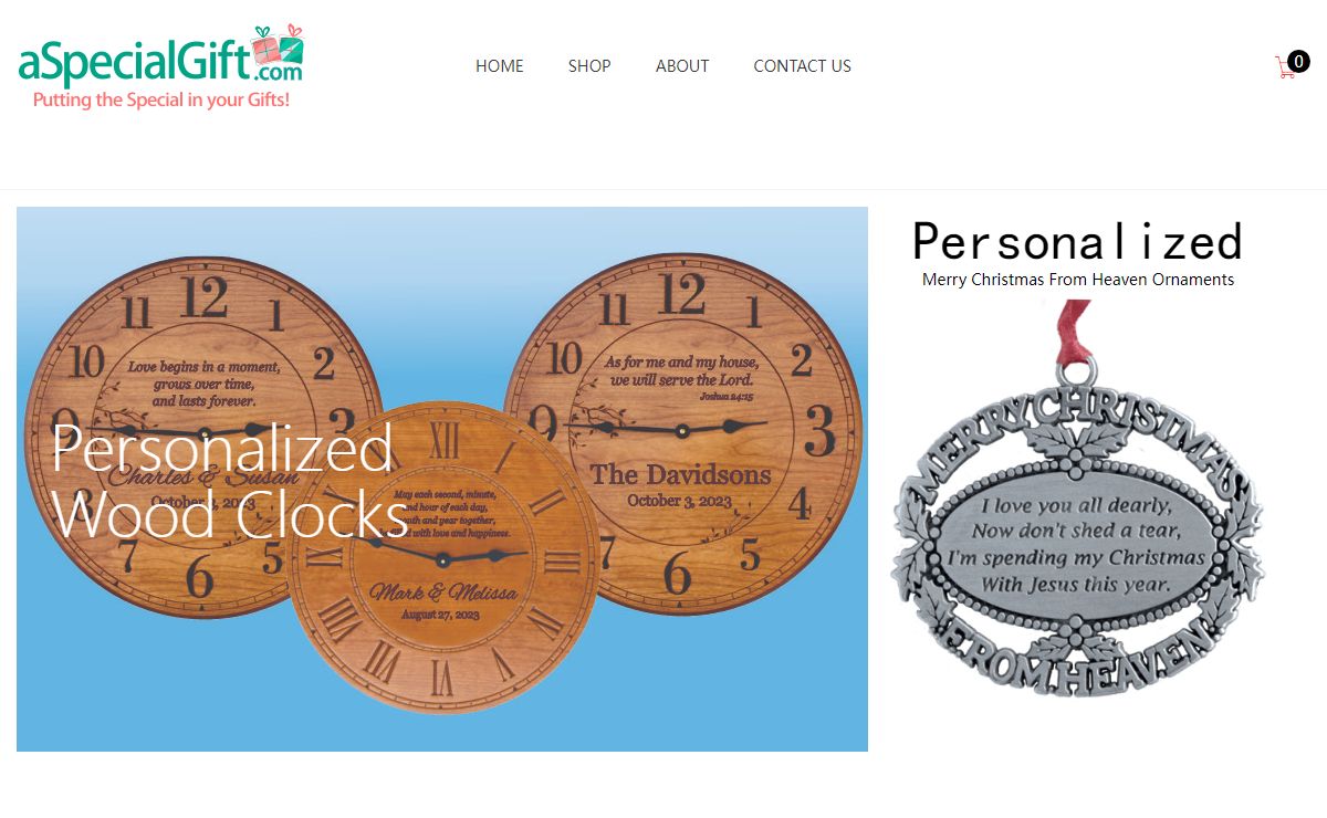 aSpecialGift.com Personalized Gift Shopping