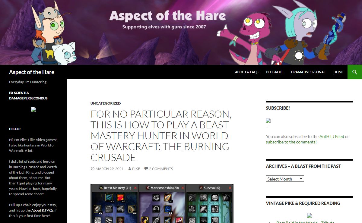 Aspect of the Hare | Everyday I'm Huntering