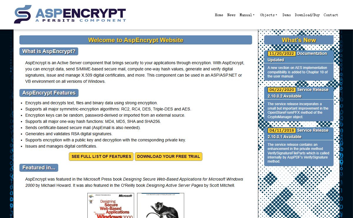 AspEncrypt.com -- A Persits Component