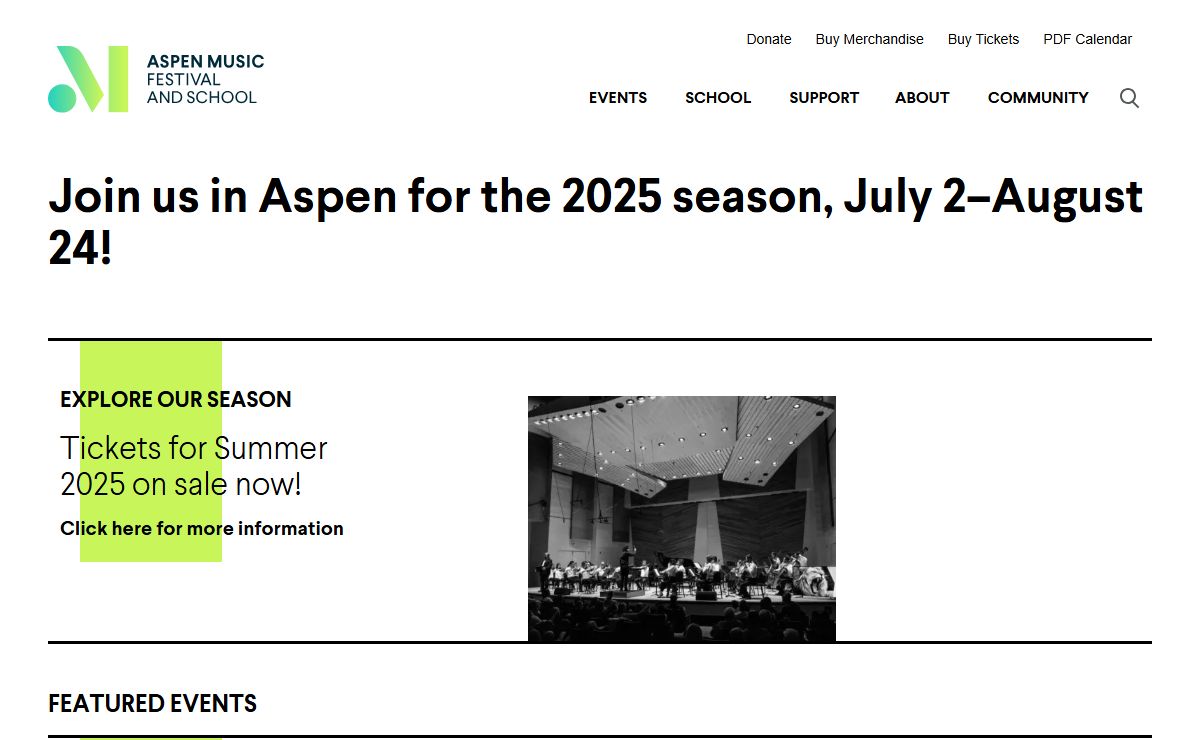 Aspen Music Festival And School