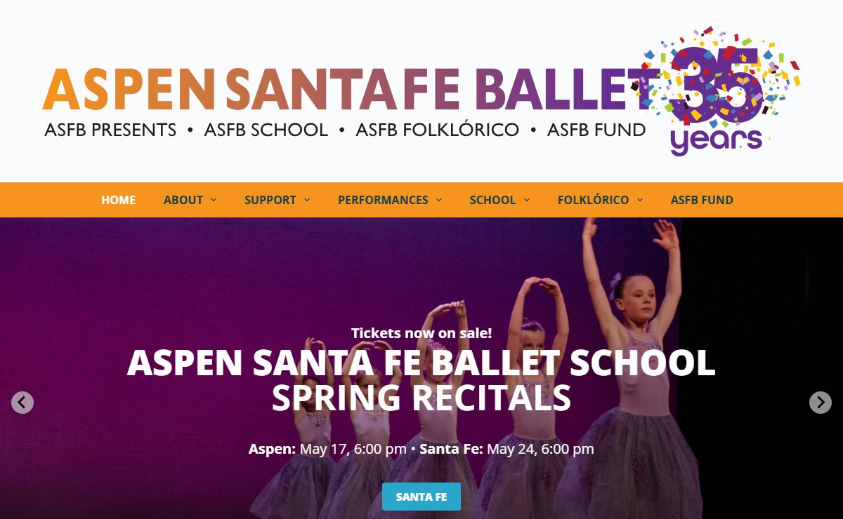 Aspen Santa Fe Ballet - Ballet and Folklórico Classes and Performances in the Roaring Fork Valley, CO and Santa Fe, NM