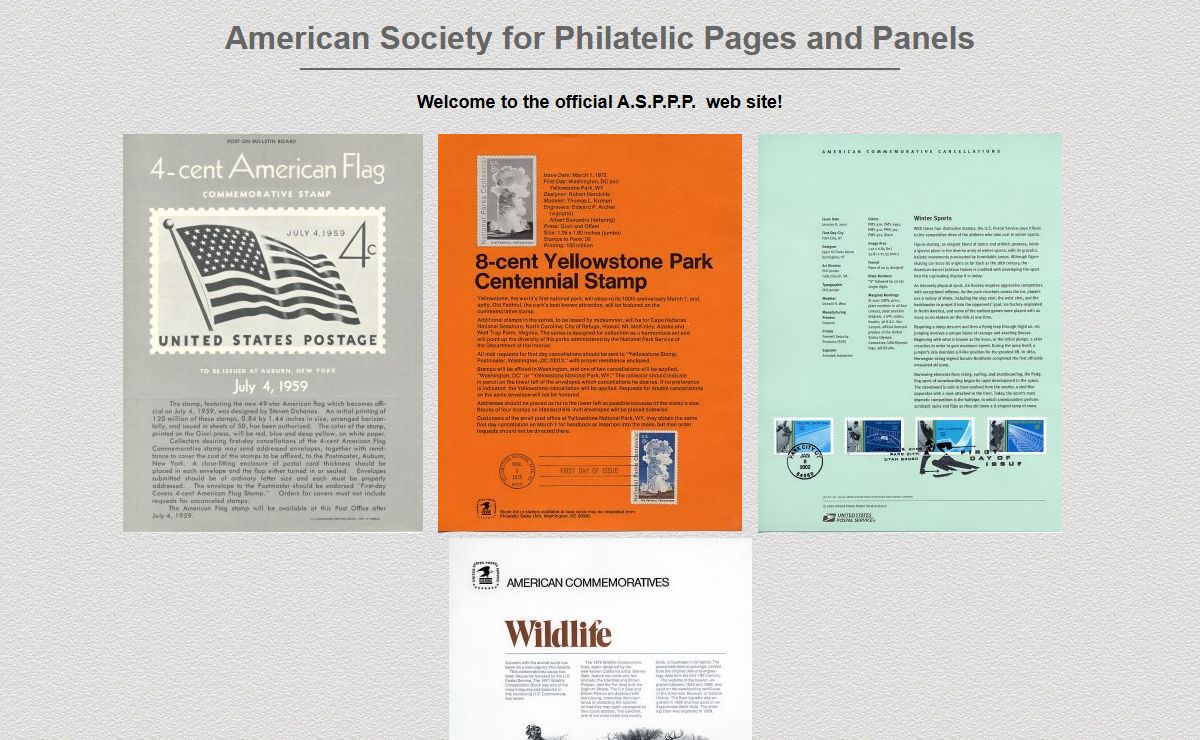 American Society for Philatelic Pages and Panels