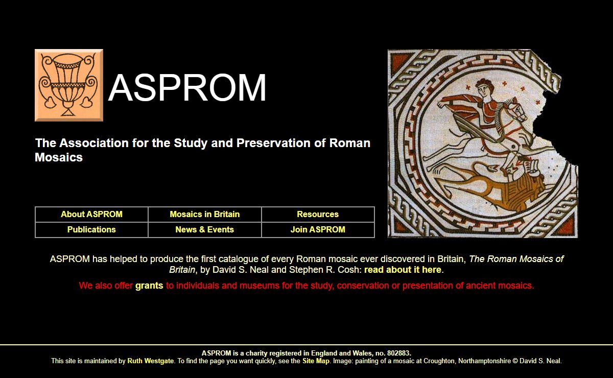 ASPROM: The Association for the Study and Preservation of Roman Mosaics
