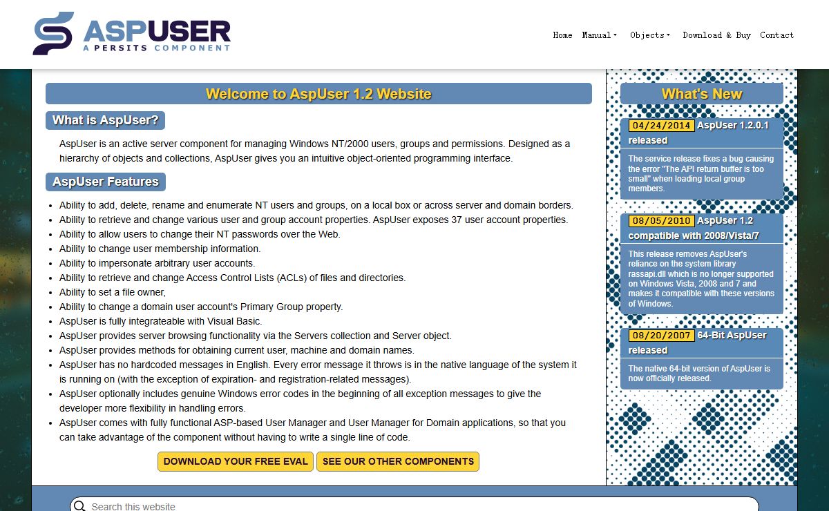 AspUser.com -- A Persits Component