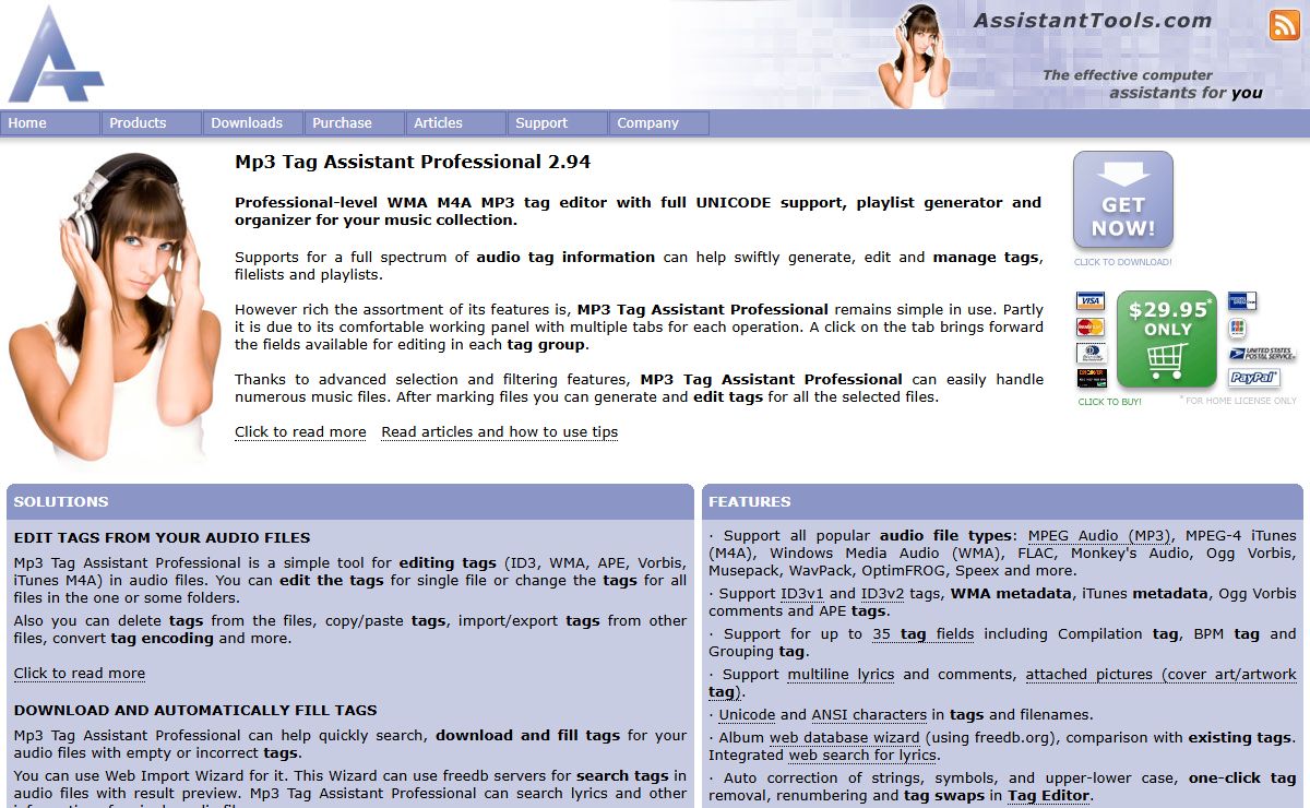 MP3 Tag Editor powerful tools for edit audio tags (MP3 WMA M4A), M3U playlist generator