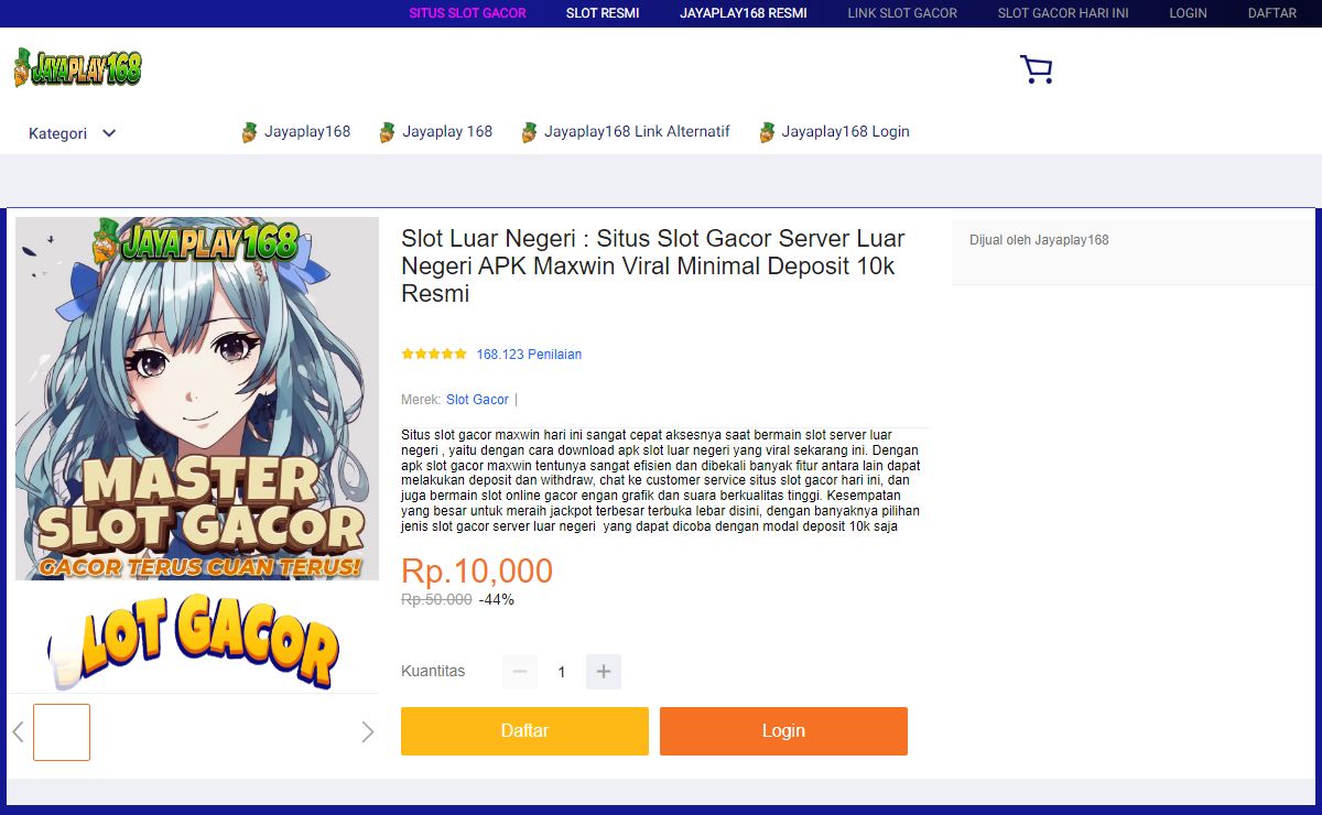 Slot Luar Negeri : Situs Slot Gacor Server Luar Negeri APK Maxwin Viral Minimal Deposit 10k Resmi