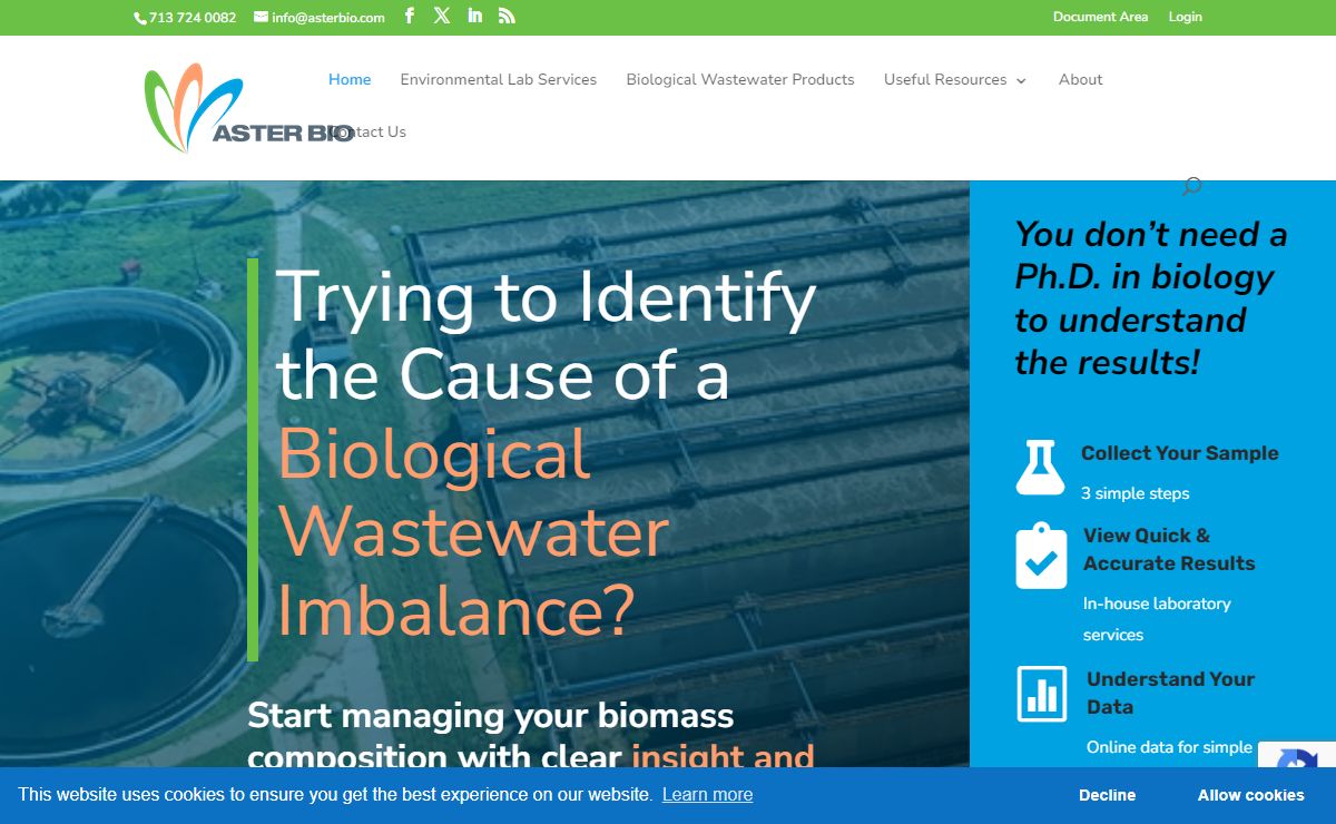 Home - Aster Bio - Biological Waste Treatment