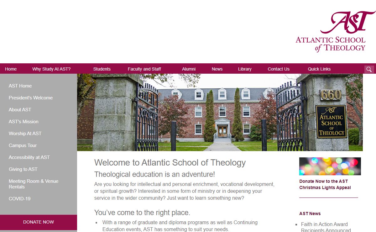 Atlantic School of Theology in Halifax, Nova Scotia, Canada
