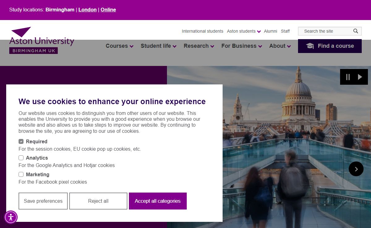 Homepage | Aston University
