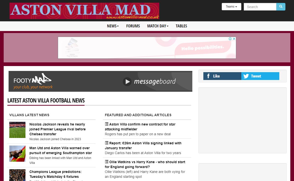 Aston Villa News - Villa Mad