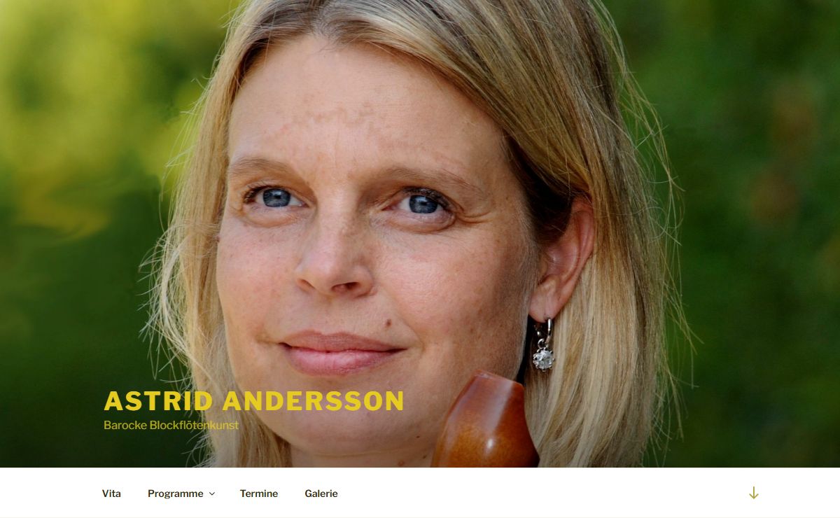 Astrid Andersson – Barocke Blockflötenkunst