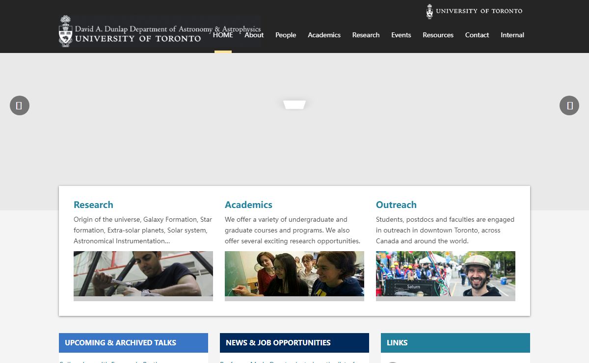 U of T Department of Astronomy & Astrophysics |