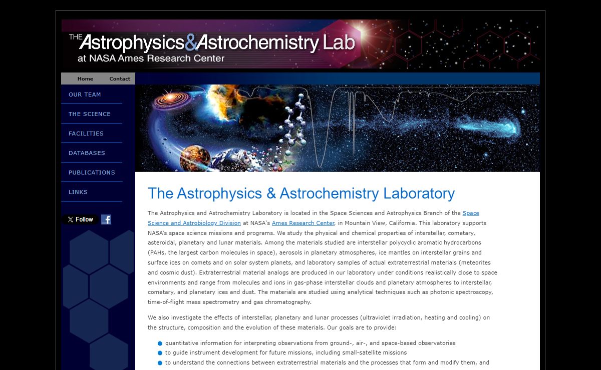 The Astrophysics & Astrochemistry Laboratory