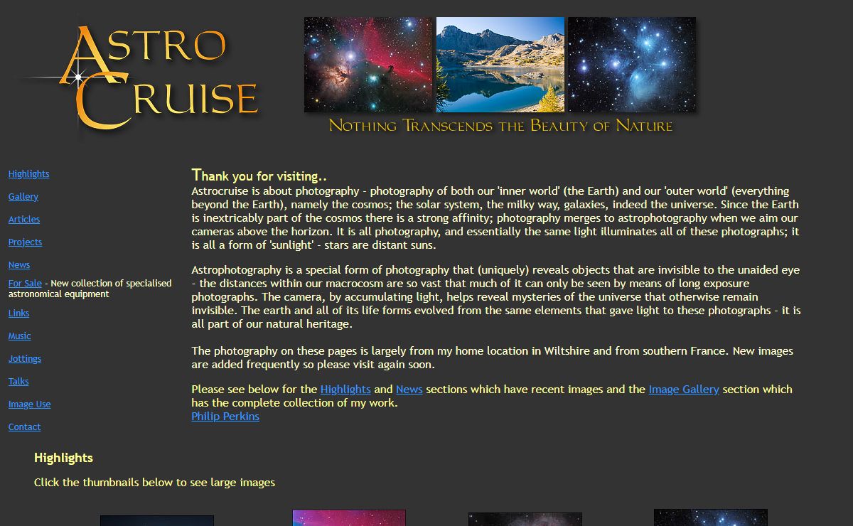 ASTROCRUISE - Astrophotography by Philip Perkins