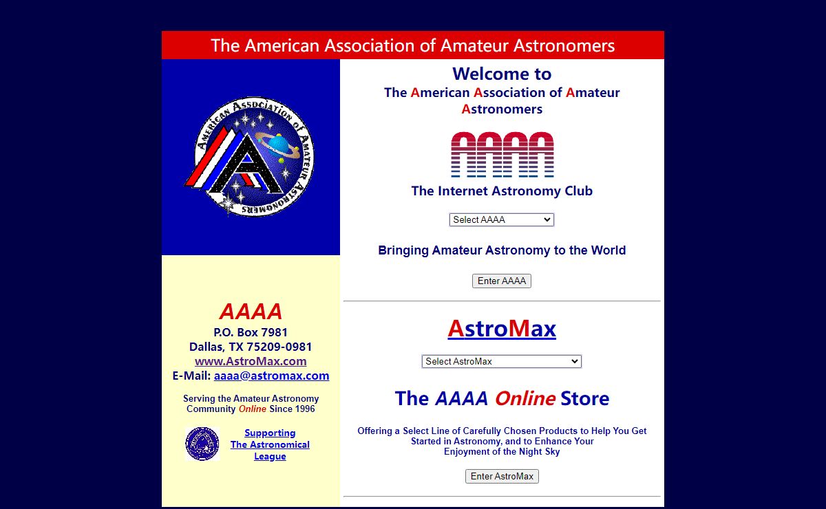 The American Association of Amateur Astronomers