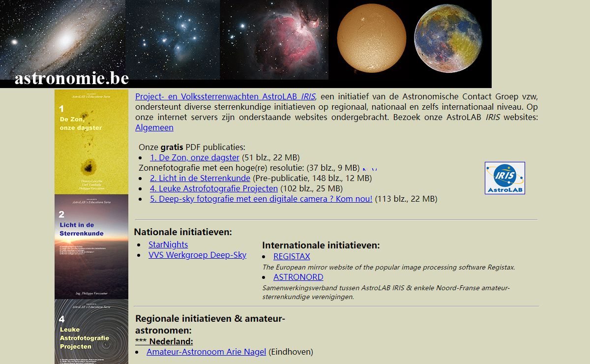 Astronomie.be (Sterrenkundig Vlaanderen on-line)
