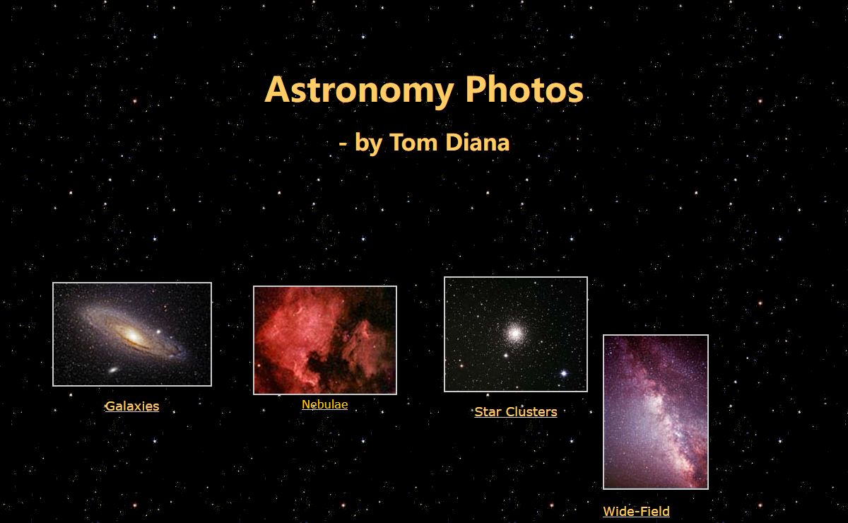 Astrophotography by Tom Diana astronomyphotos.com