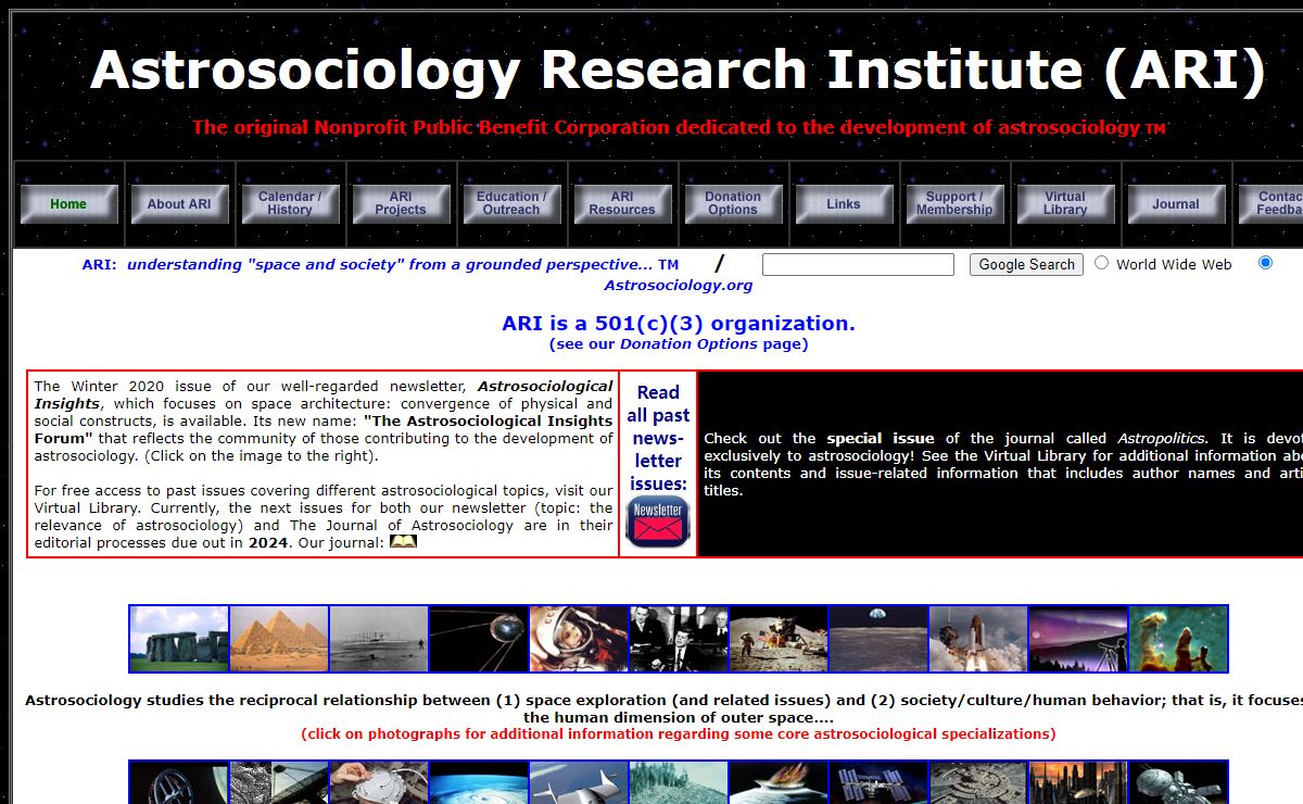 Astrosociology.org / ARI Home